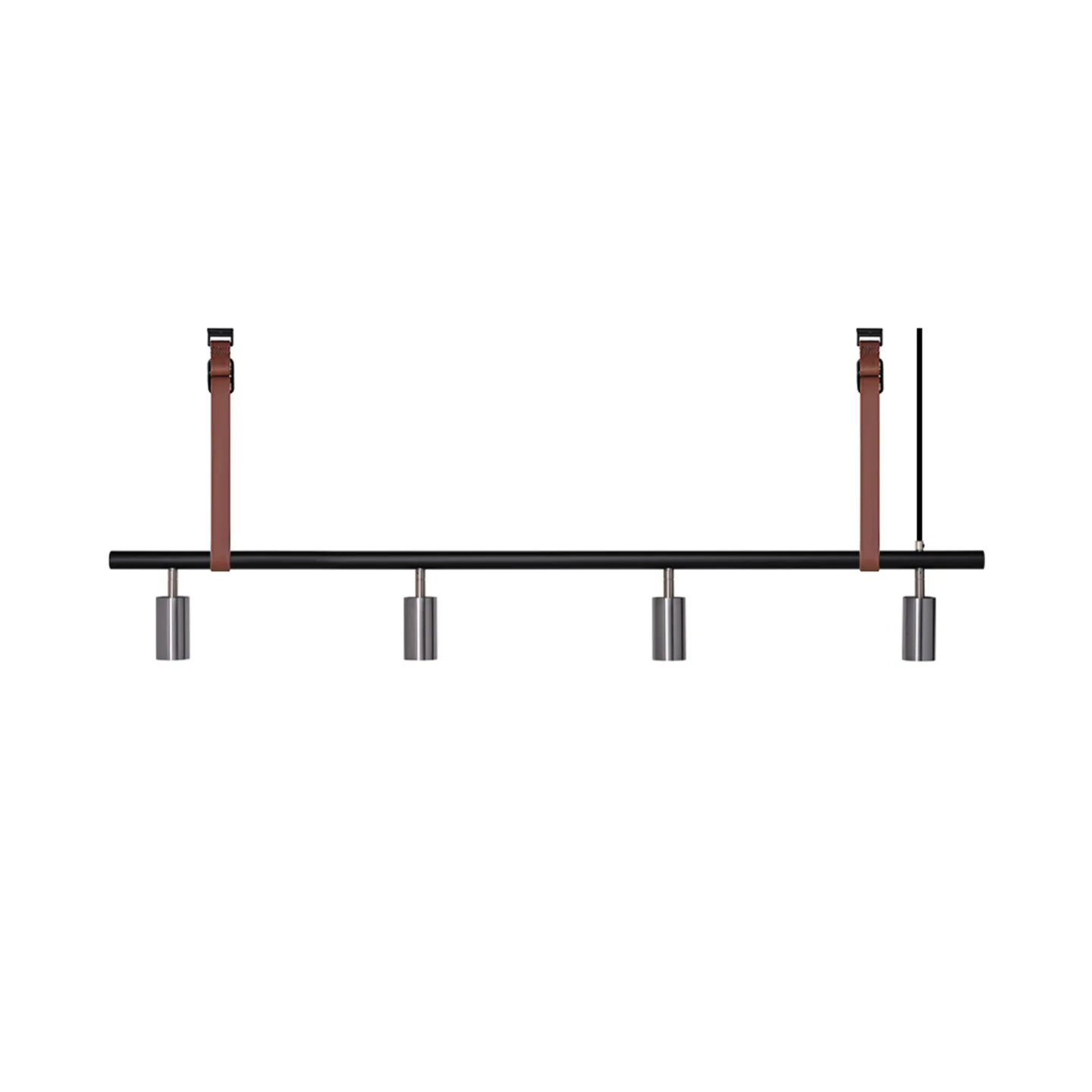 Rubn - Long John 4 Black/Steel / Brown leather - Takkronor - Niclas Hoflin - Silver,Svart