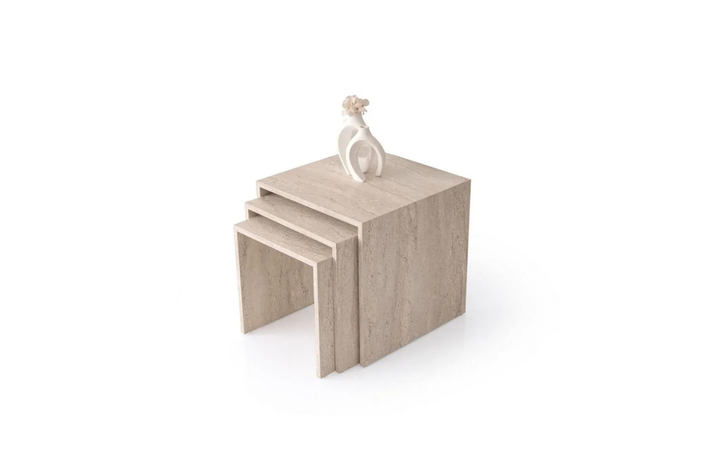 Miraen Satsbord 50 cm - Travertine