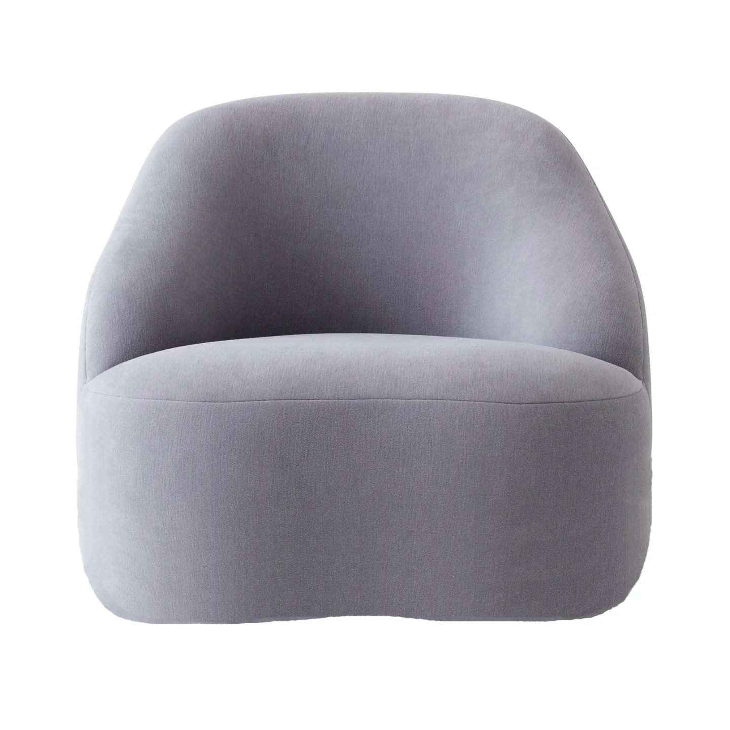 &Tradition - Margas Lounge Chair LC2, Black Swivel - Fåtöljer - Louise Liljencrantz - Grå - Trä/Textilmaterial/Syntetiskt/Skum