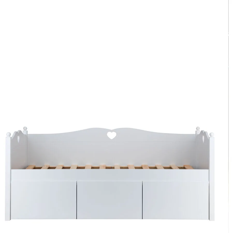 Truhe Emma weiss MDF B 198 H 38 cm
