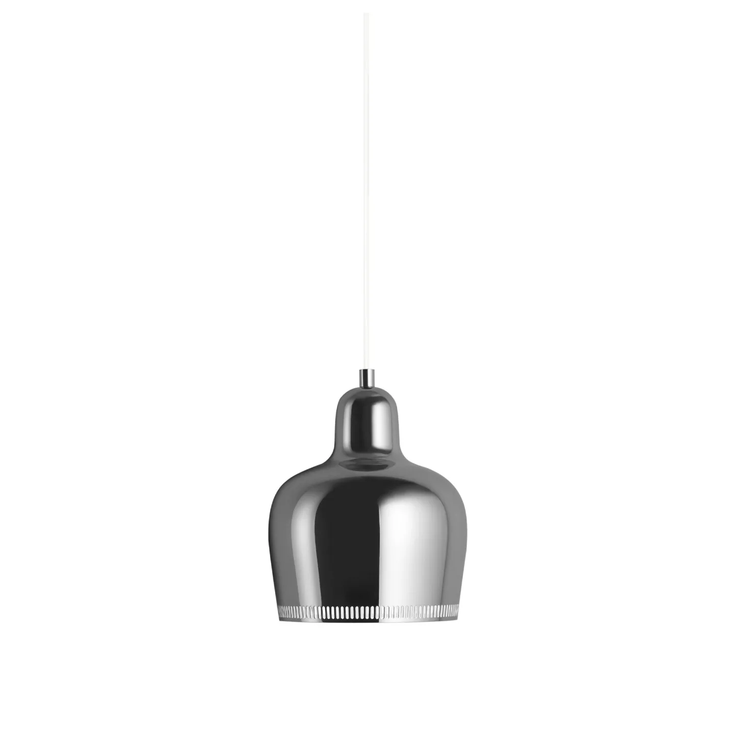Artek - A330S Golden Bell pendellampa krom - Pendellampor - Alvar Aalto - Silver - Metall