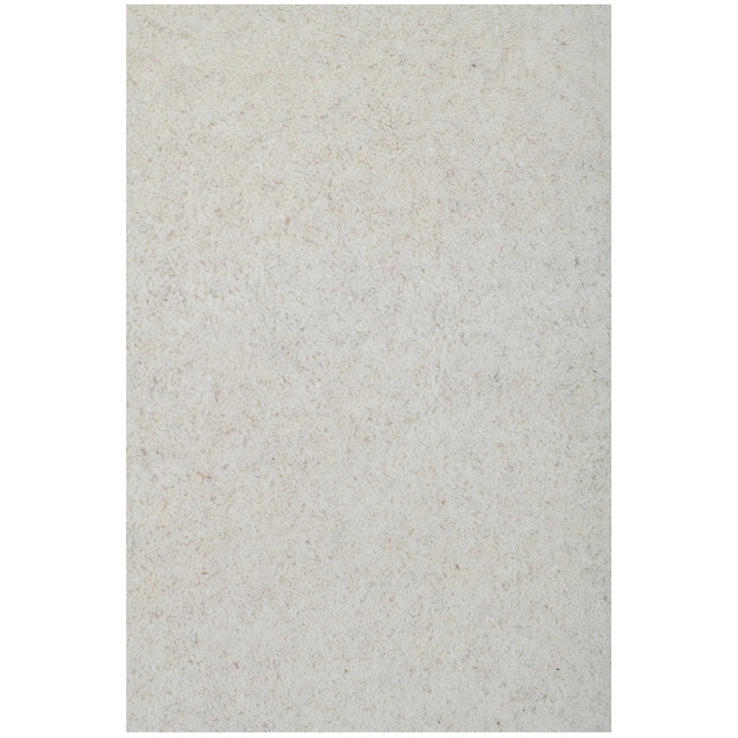 Länna - Solid Wool Rug Platinum White 300 x 400 cm - Ullmattor - Vit