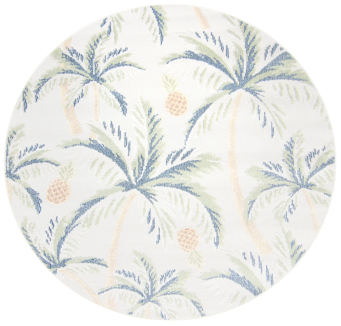 Runde tepper - Indoor/Outdoor Roma (multi) (Størrelse: Ø 120 cm)