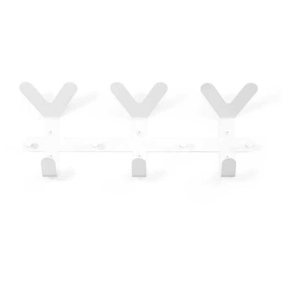 Spinder Design Garderobenleiste Skadi Weiss Stahl 37.5 cm