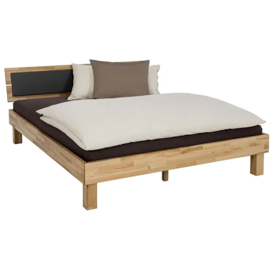 Hasena Bett Wood-Line Braun Holz 90 x 200 cm - Farbe: Kernbuche massiv