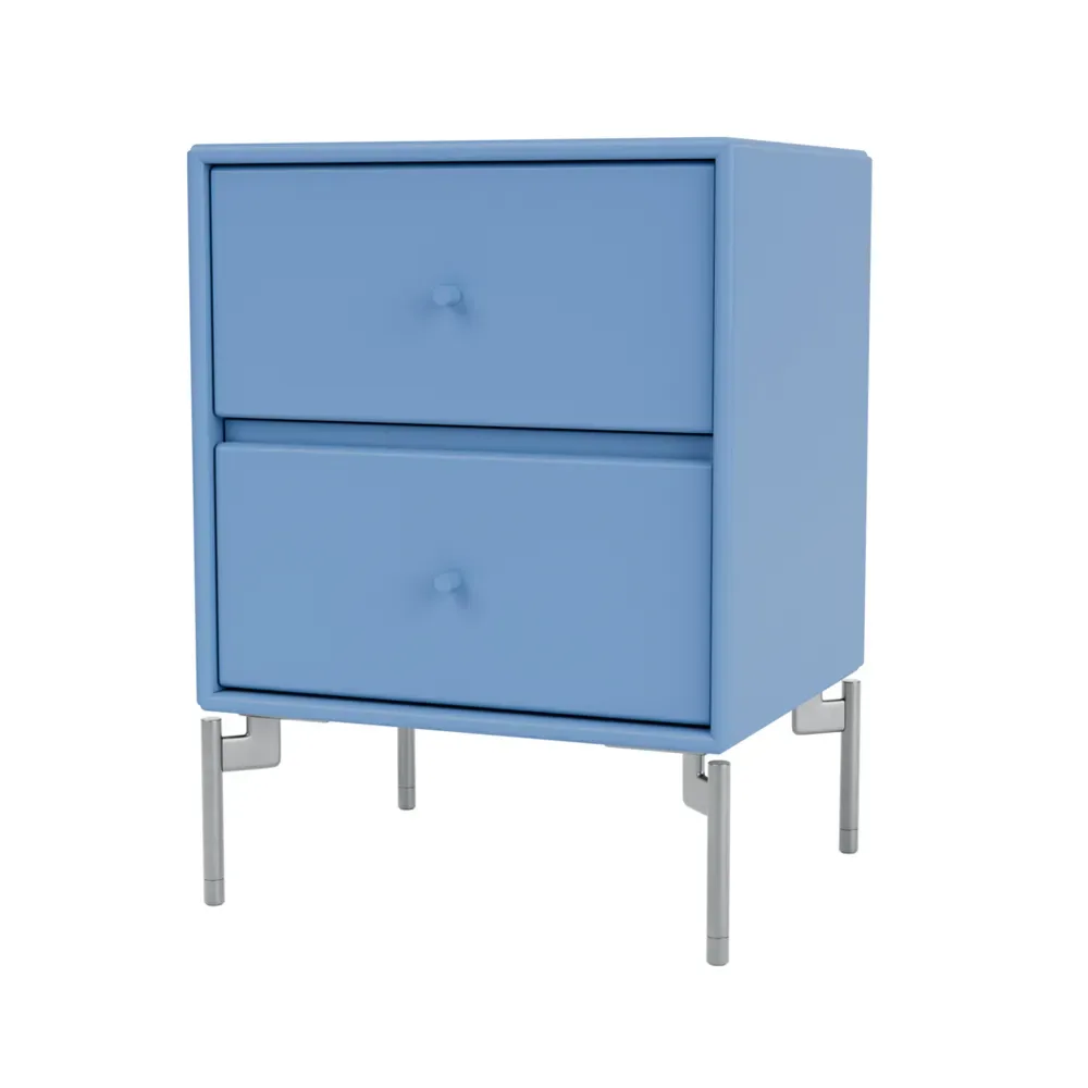 Montana Drift Nachttisch Azure 154, Chrombeine cm