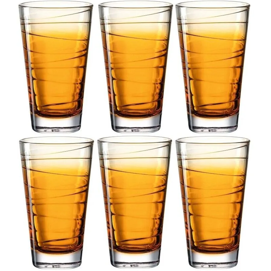 Trinkgläser-Set Leonardo Orange Glas 0.28 l