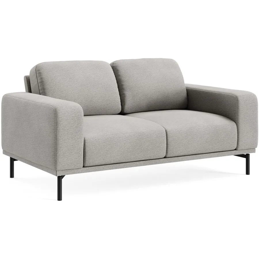 Sofa Maja Grau Stoff 171 cm 99 cm - Farbe: YAGER - 3/1 light grey - Möbel Konfigurator: Traummöbel individuell zusammenstellen