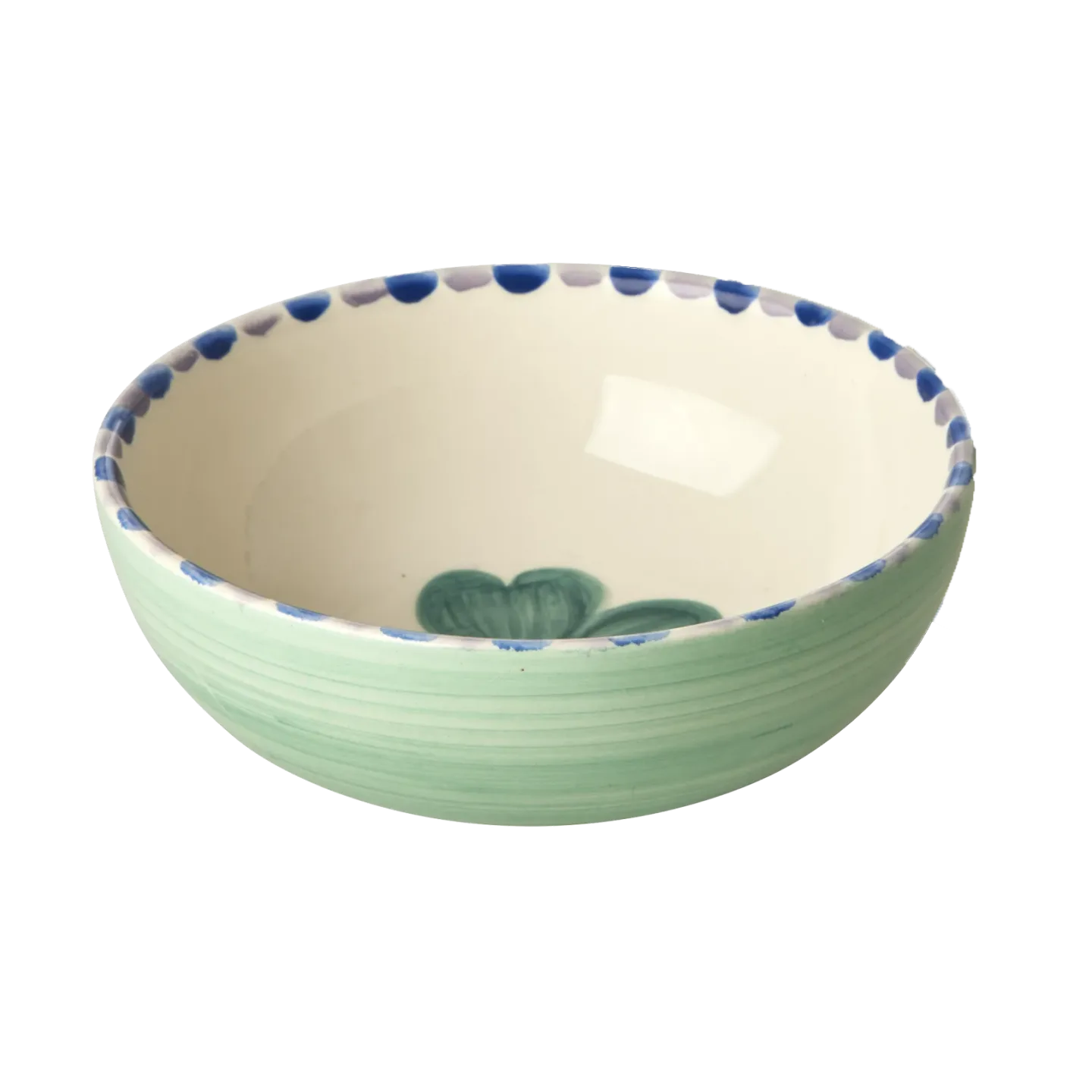 RICE Rice Keramikschale 35 cl Good Luck Clover-Soft green