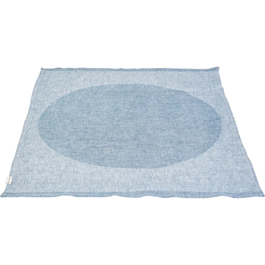 Journey Living Küchentuch Juliette "Big Dot" dunkelblau Tupfenmuster Leinen 70 x 50 cm