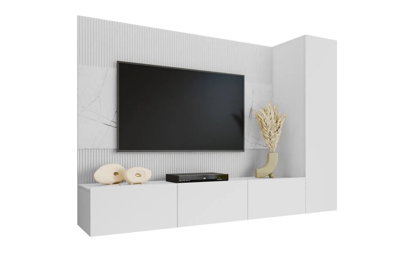 Bernice Tv-skåp 220x38 cm - Beige