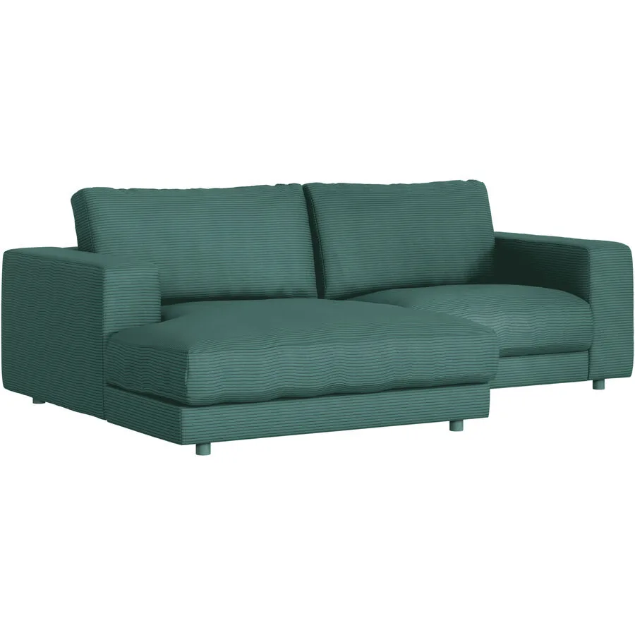 Ecksofa Ava Links Bezug: 88% Polyester, 12% Polyacryl green B 240 T 170 cm - Möbel Konfigurator: Traummöbel individuell zusammenstellen