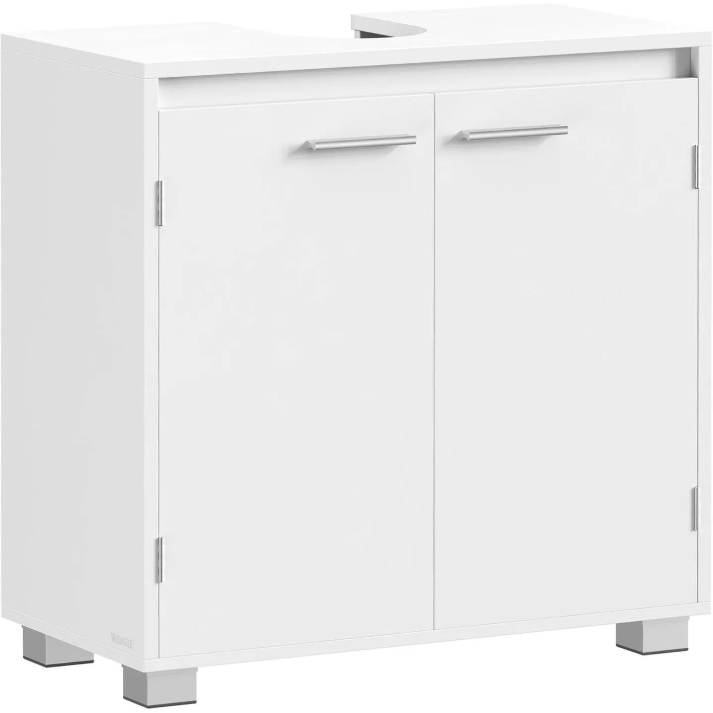 Badezimmerregal VASAGLE Weiss B 60 T 30 H 60 cm - Material: Holzwerkstoff - Badezimmerregal