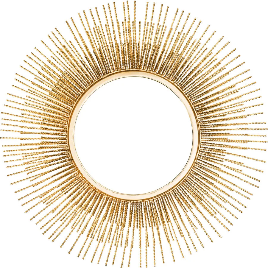 Spiegel Ayla Gold Eisen/Glas 61 cm 61 cm