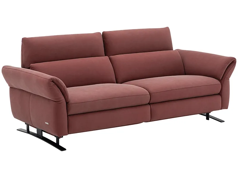 3er Sofa CAMPO DE FIORI OMEGA Echtleder rot