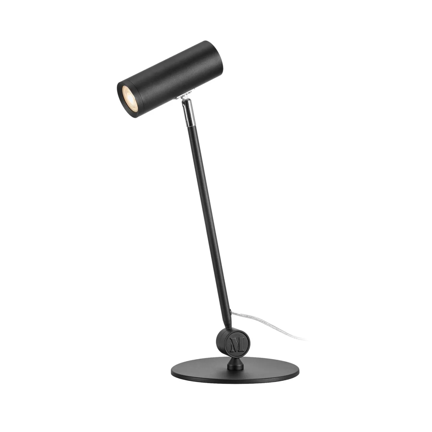 Arlo LED-Tischleuchte, schwarz, Eisen, Höhe 52,8 cm, dim. - Markslöjd - Wohnzimmer - Modern - Metall - Einflammig