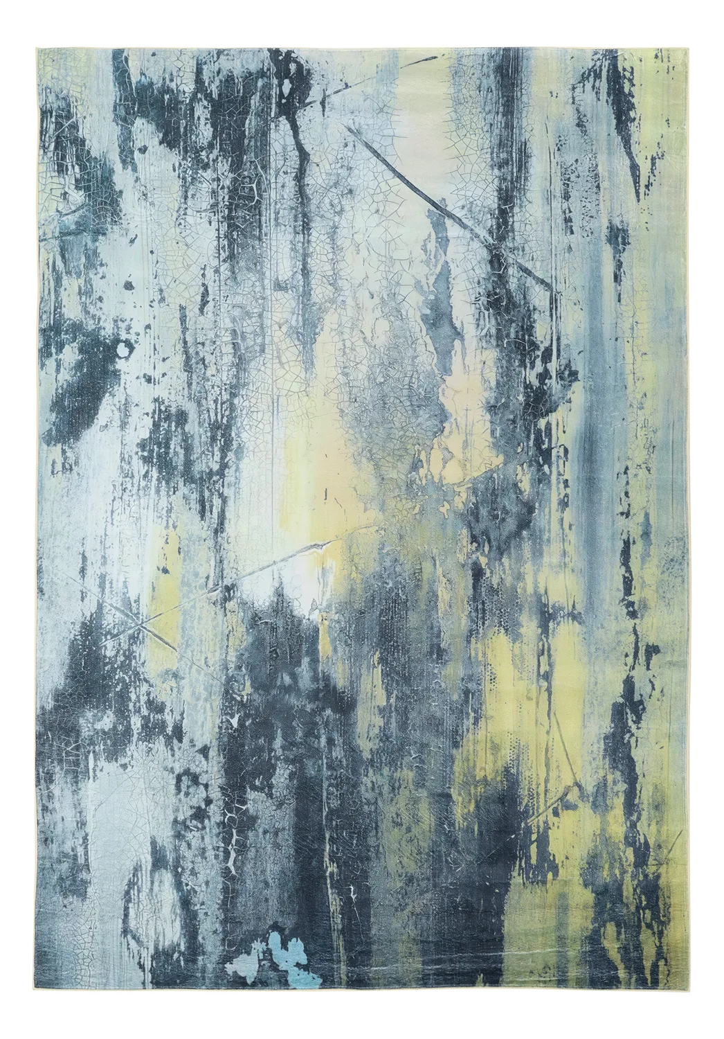Wilton-teppe - Dolmio (svart/gul) (Størrelse: 160 x 230 cm)