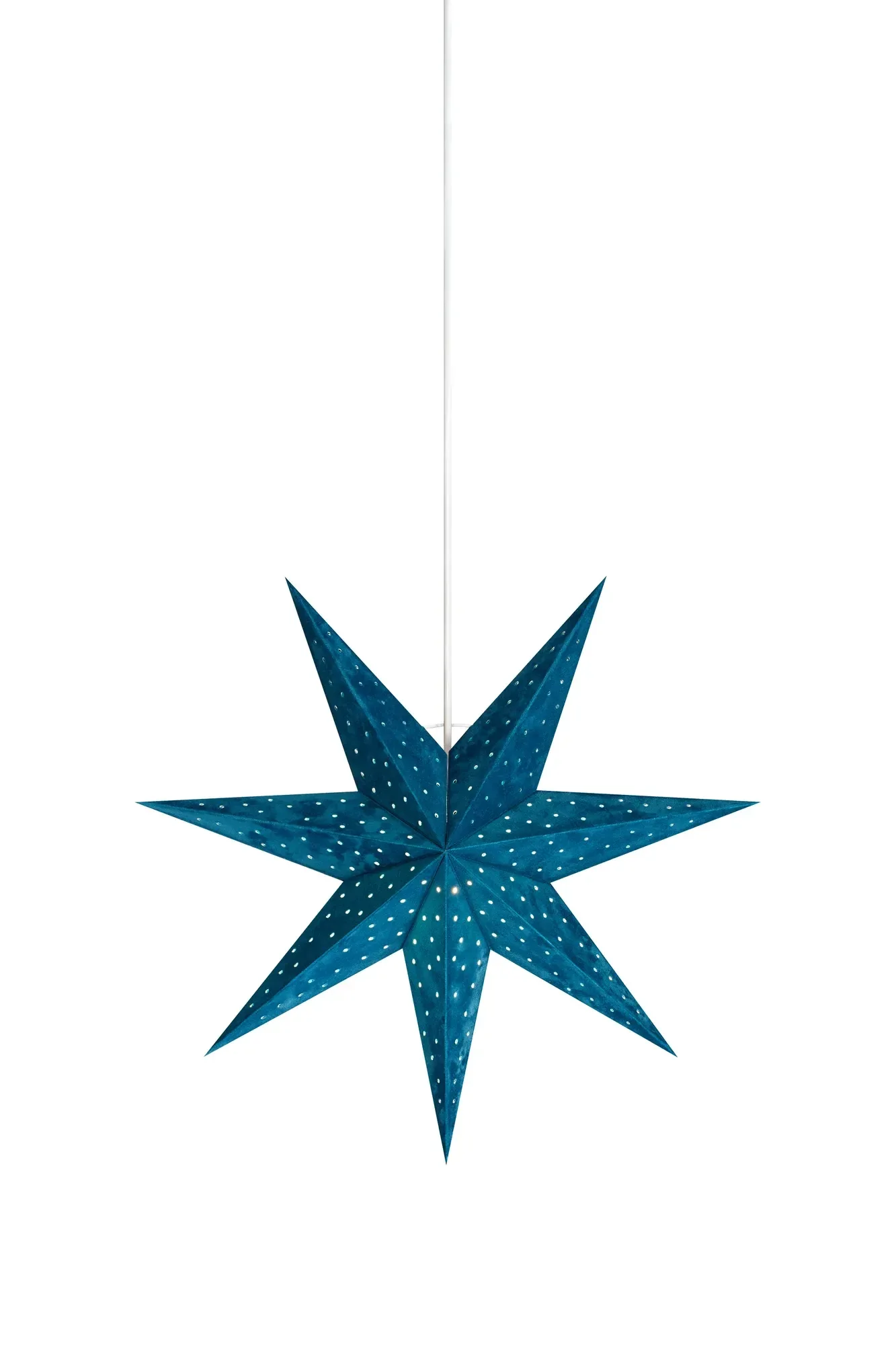 Velours Sterne Blau 45 cm
