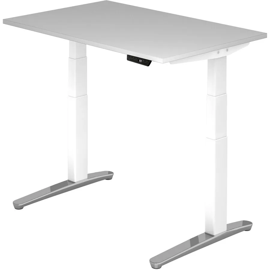 Schreibtisch Office weiss/grau Holzwerkstoff B 120 T 80 cm