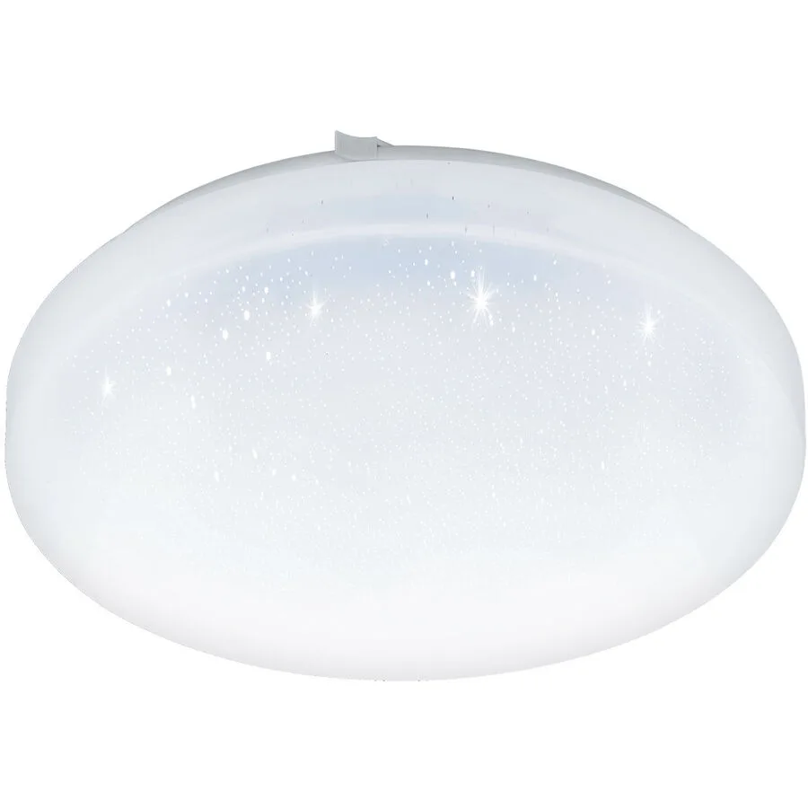 Eglo Deckenlampe Frania-S Transparent Stahl/Kunststoff 28 cm 7 cm - Farbe: glas - Material: Kunststoff/Stahl - LED - Lichtfarbe: Warmweiss