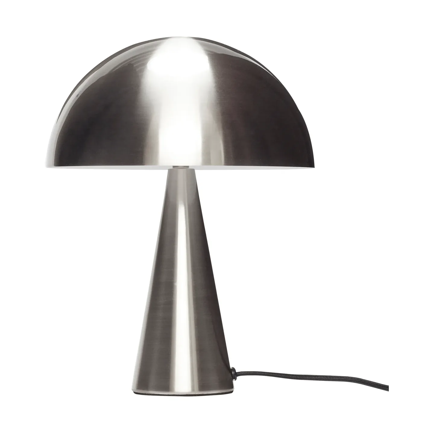 Hübsch Mush Tischleuchte Nickel, mini 34 cm
