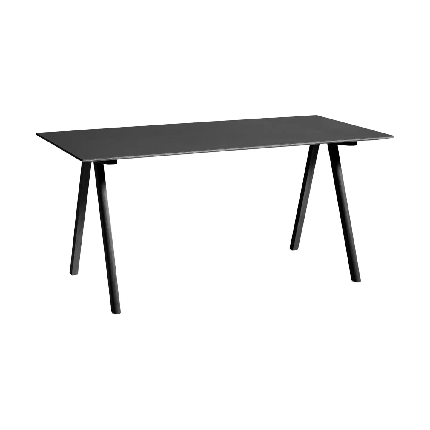 HAY CPH10 2.0 Schreibtisch 80x160 cm Black laminate-oak veneer