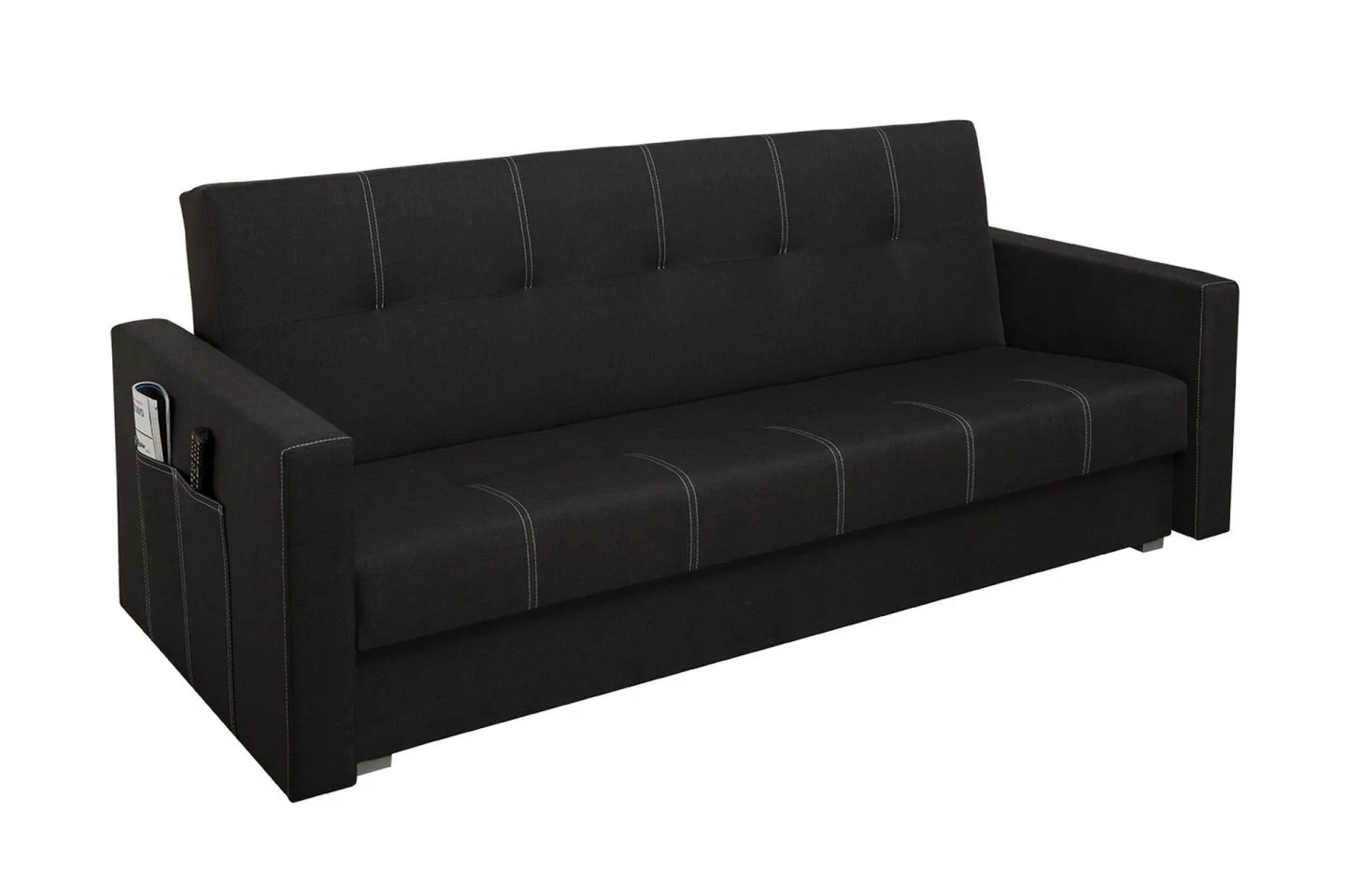 Bona Bäddsoffa 214x89x88 cm - Svart