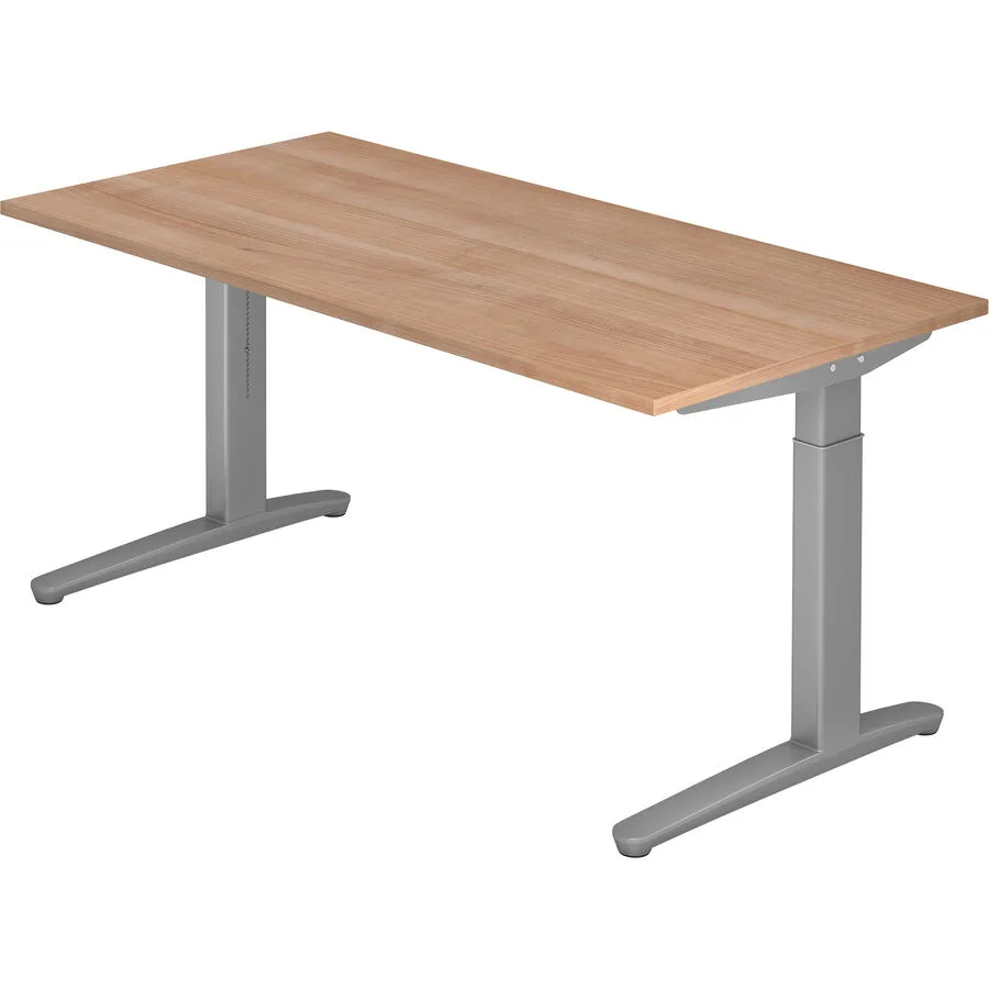 Schreibtisch Office nussbaum Holzwerkstoff B 160 T 80 cm