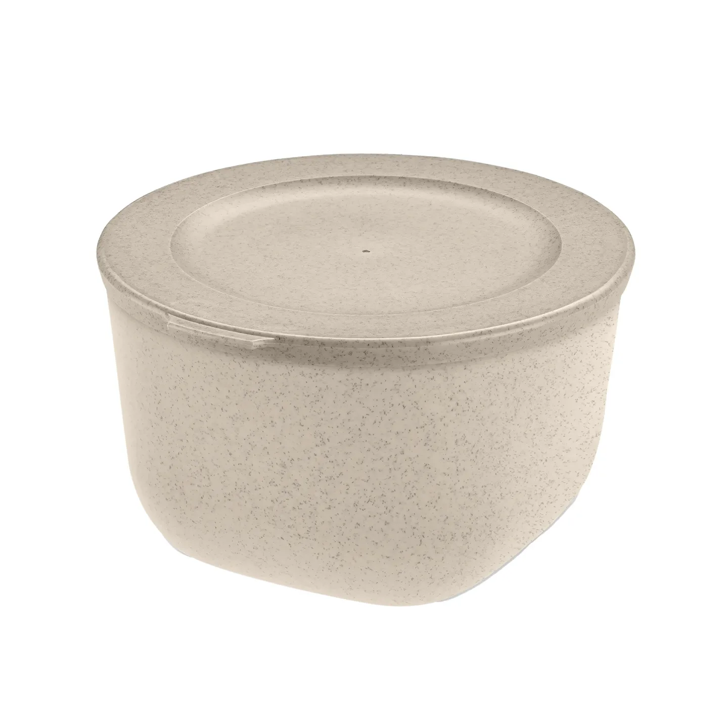 Koziol Connect Schüssel mit Deckel 1 L biozirkulärer Thermoplast Nature desert sand