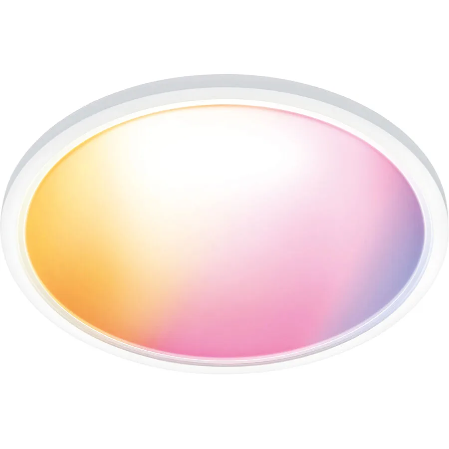 SuperSlim WiZ Deckenleuchte RGB 42 cm White - WiZ - Wohnzimmer - Modern - Kunststoff - Rund