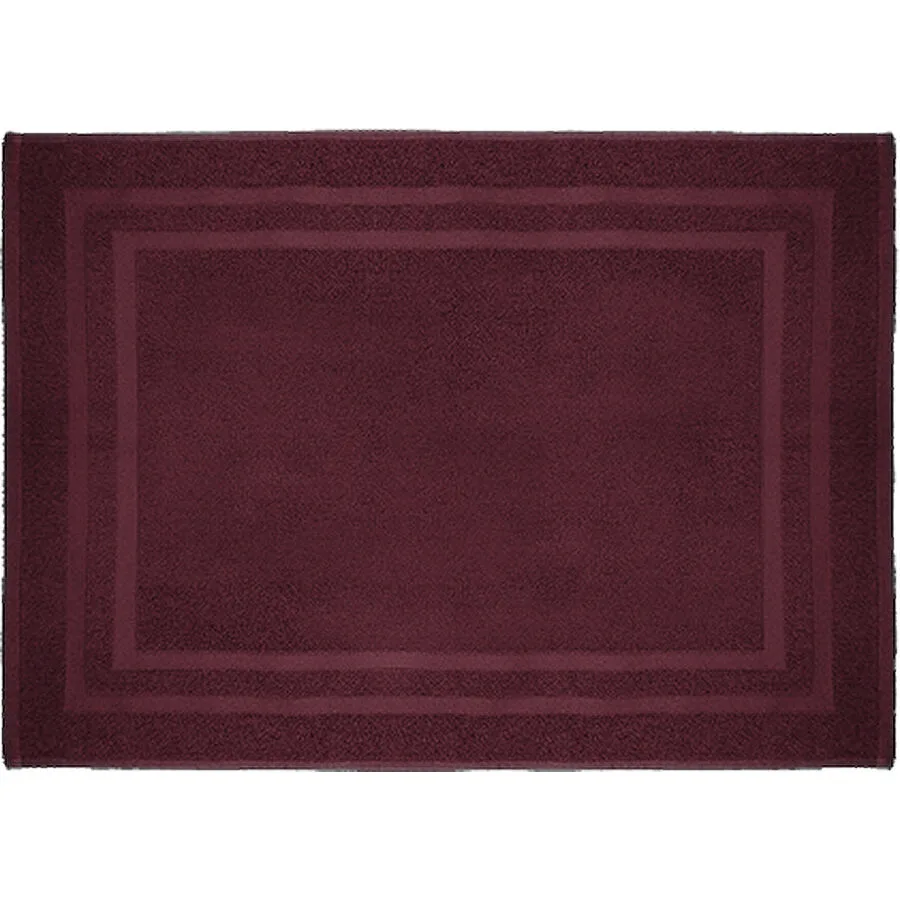 Badteppich Nora Rot 100% Baumwolle 50 x 80 cm Rechteckig