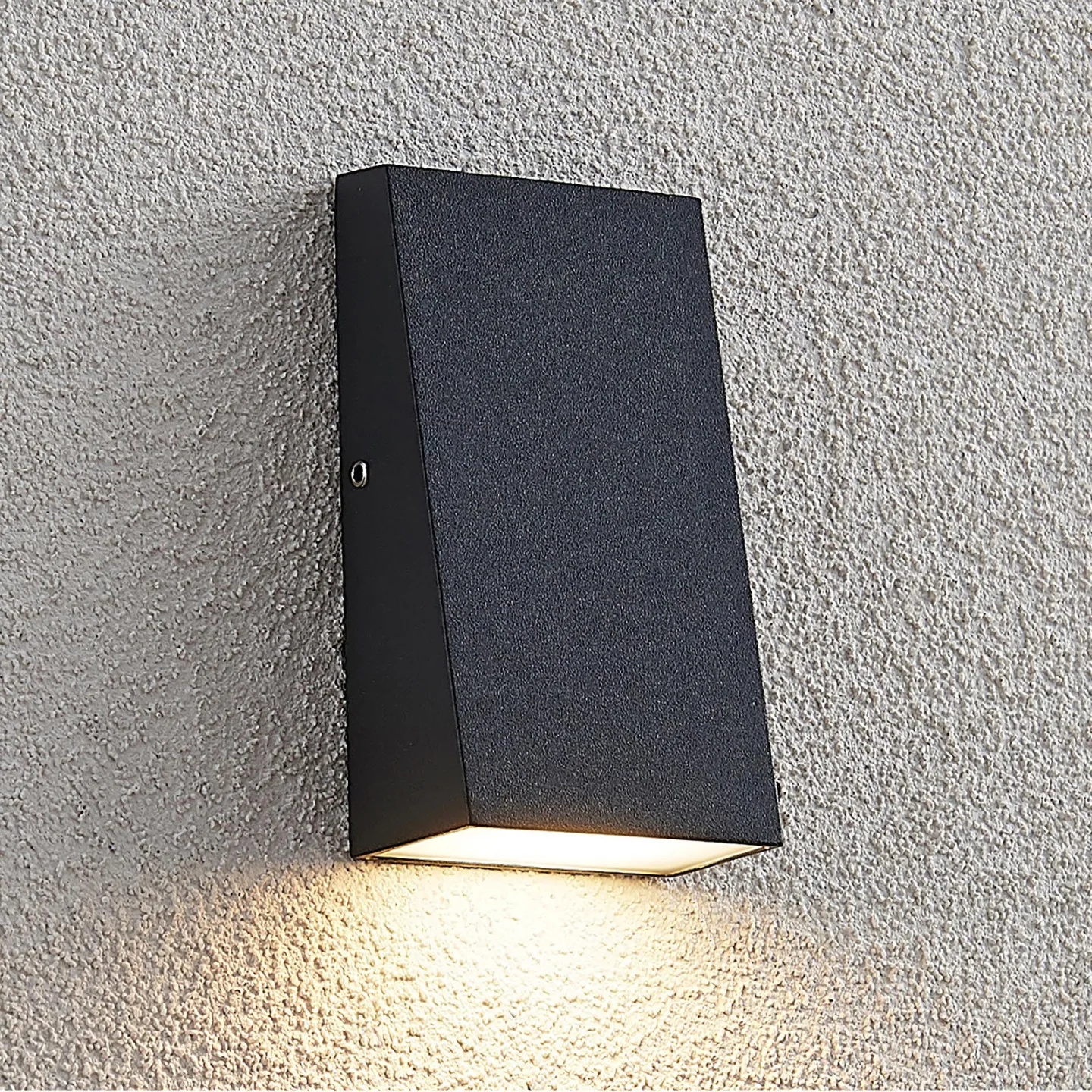 Adarey LED Außen Wandleuchte Dark Grey - Lucande - Modern - Metall - Eckig
