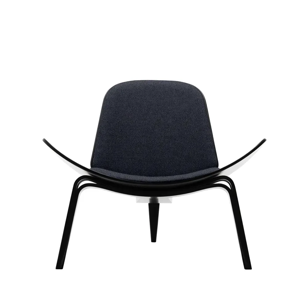 Carl Hansen & Søn CH07 fåtölj Fiord 191 tyg-svartlackad bok