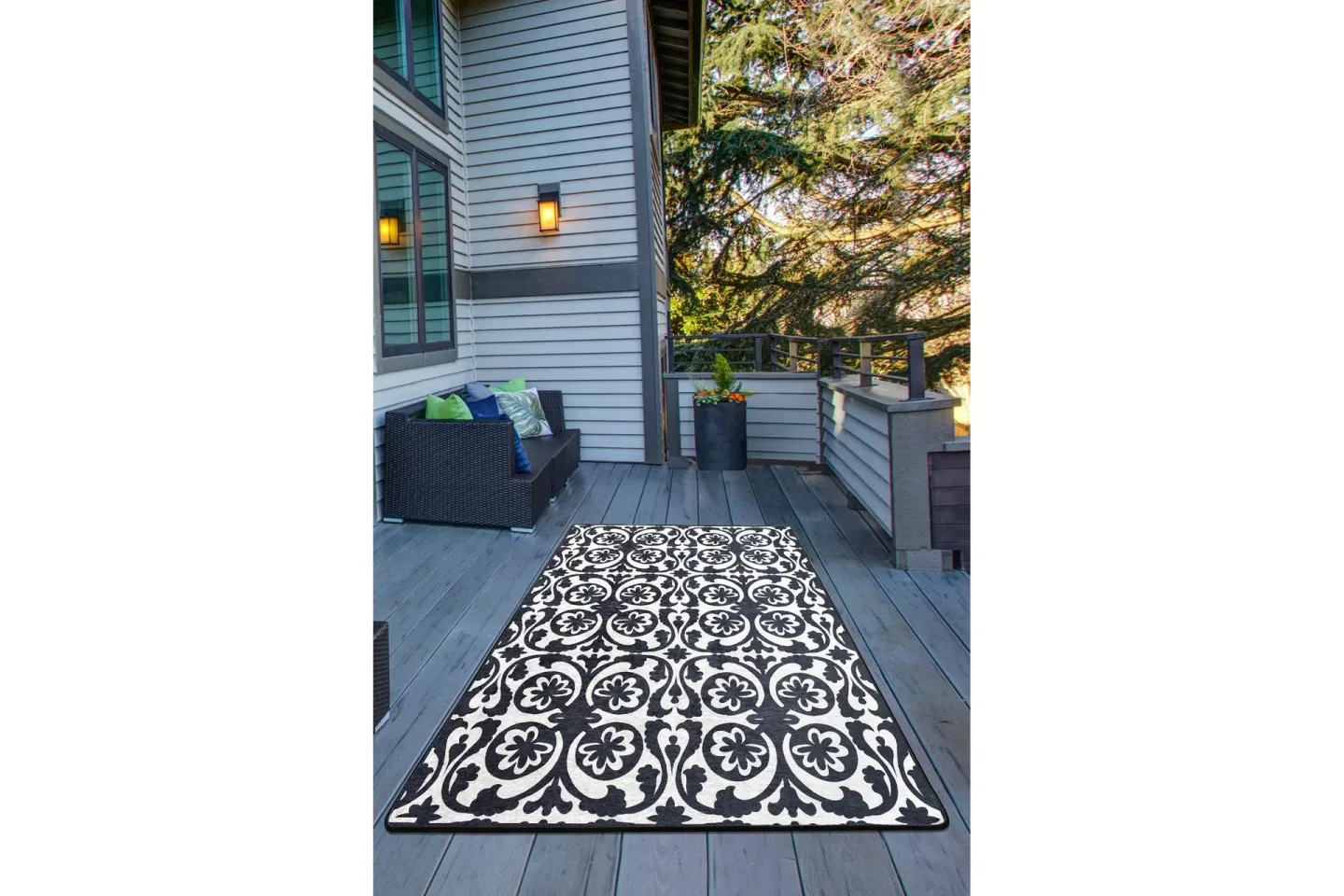 Sevval Entrematta 80x300 cm - Flerfärgad/Sammet
