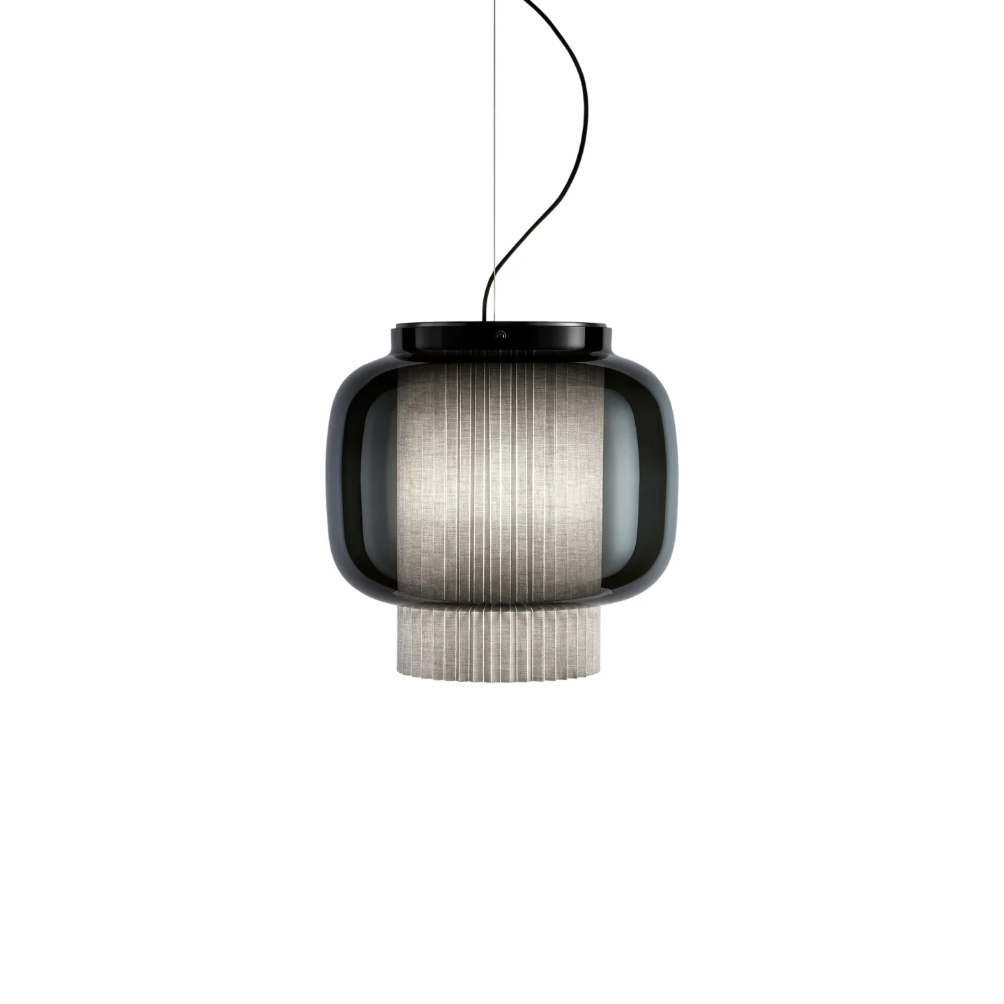 Parachilna - Manila T Gr Black Structure - Black Diffuser Excl. E27 LED Globe ø120 18W 3000K - Pendellampor - Sebastian Herkner - Svart