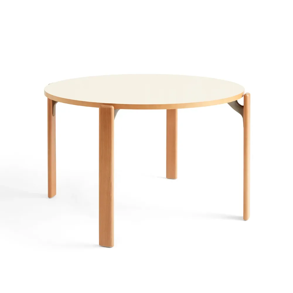 HAY Rey matbord Ø128 cm Golden-Ivory white