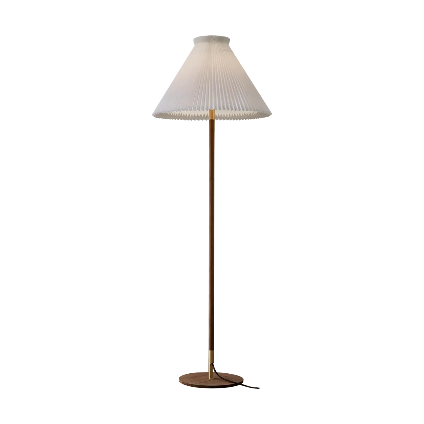 Le Klint LK80 golvlampa 160 cm Smoked oak-brass