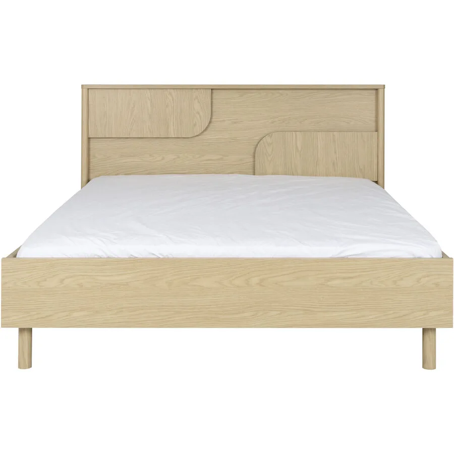 Bett Sammy eiche Holzwerkstoff 140 x 200 cm