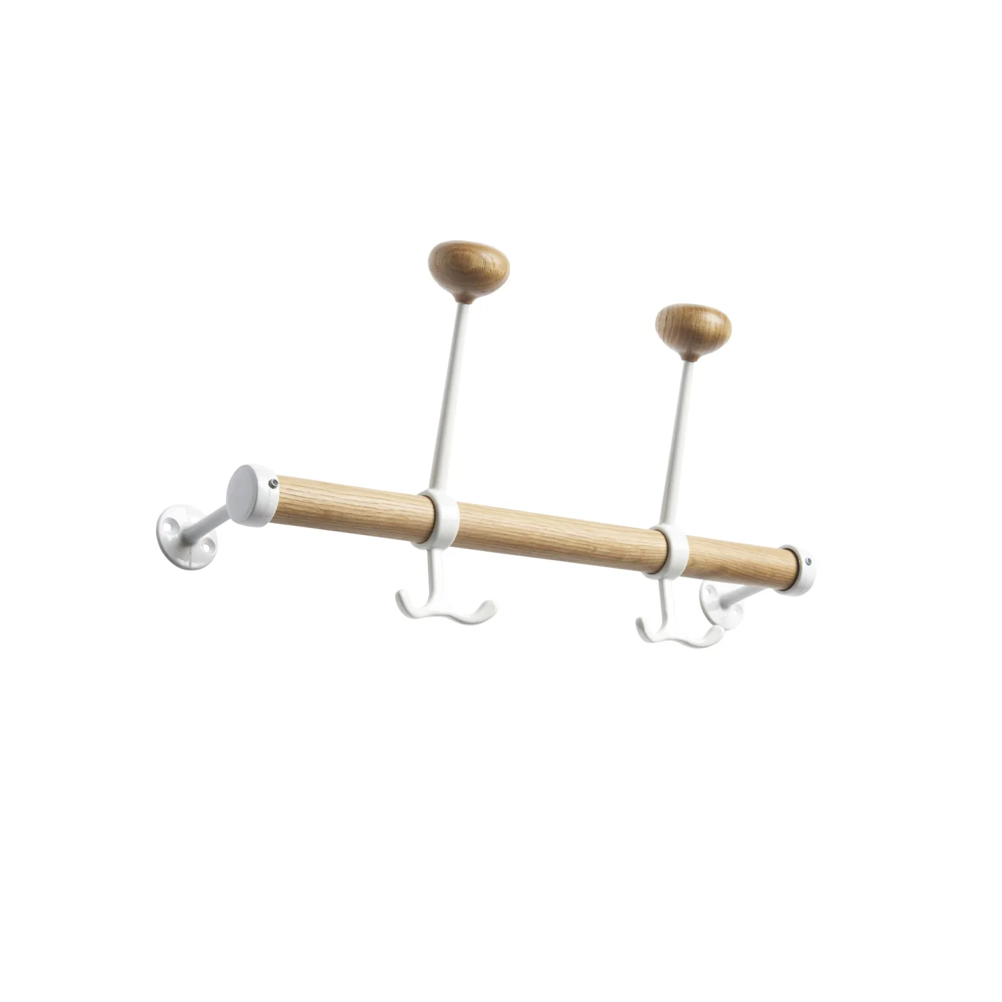 Essem Design - Gustav Kroklist Ek/Vit, 40 cm - Klädhängare - Gunnar Bolin - Träfärgad,Vit