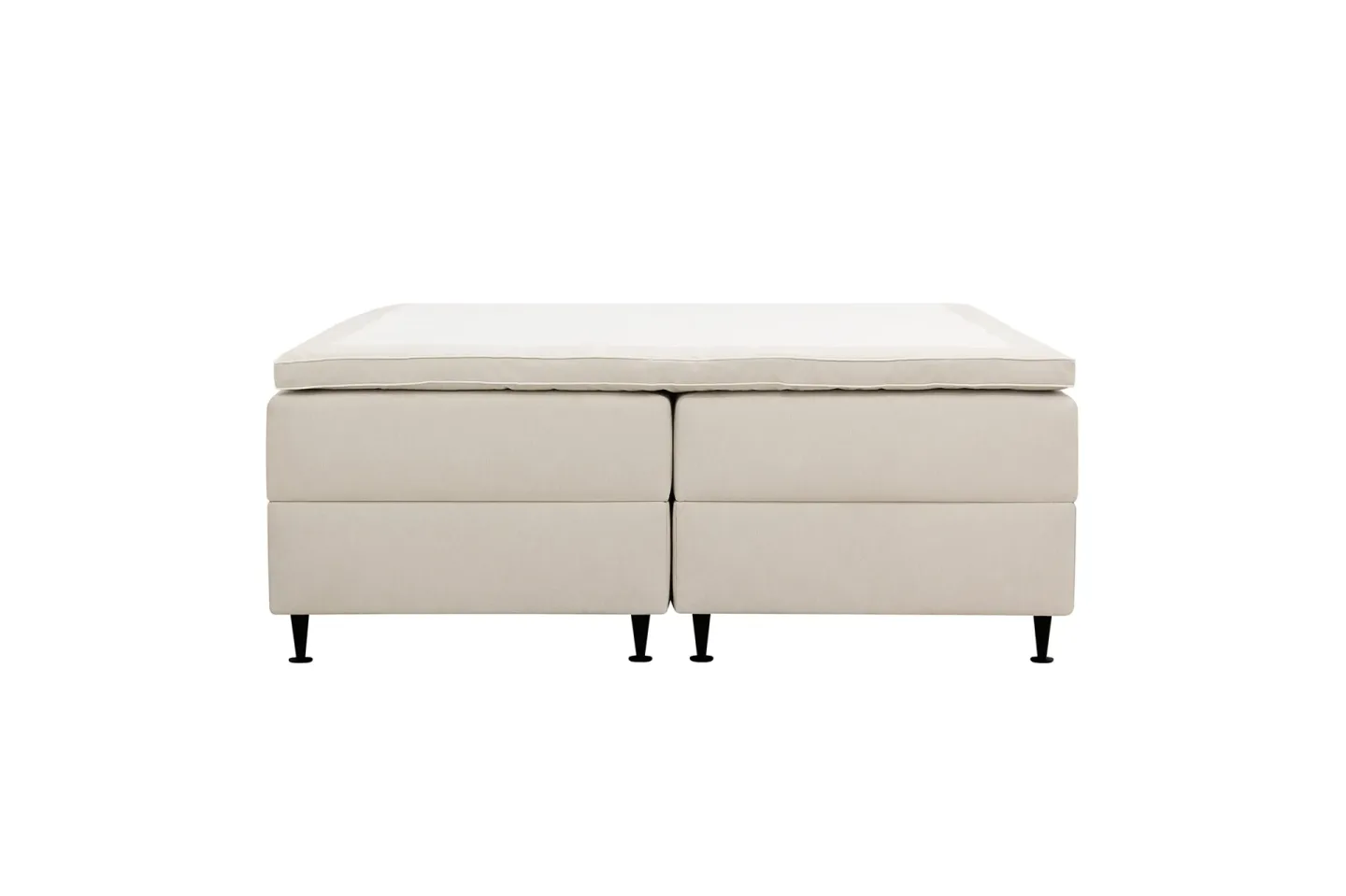 HVILA Plus Kontinentalsäng med Förvaring 160x200 cm - Ljusbeige
