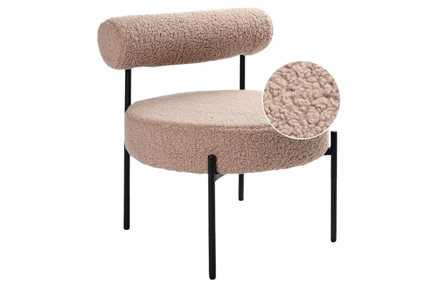 Fåtölj Alpha Beige/svart - Beige/svart