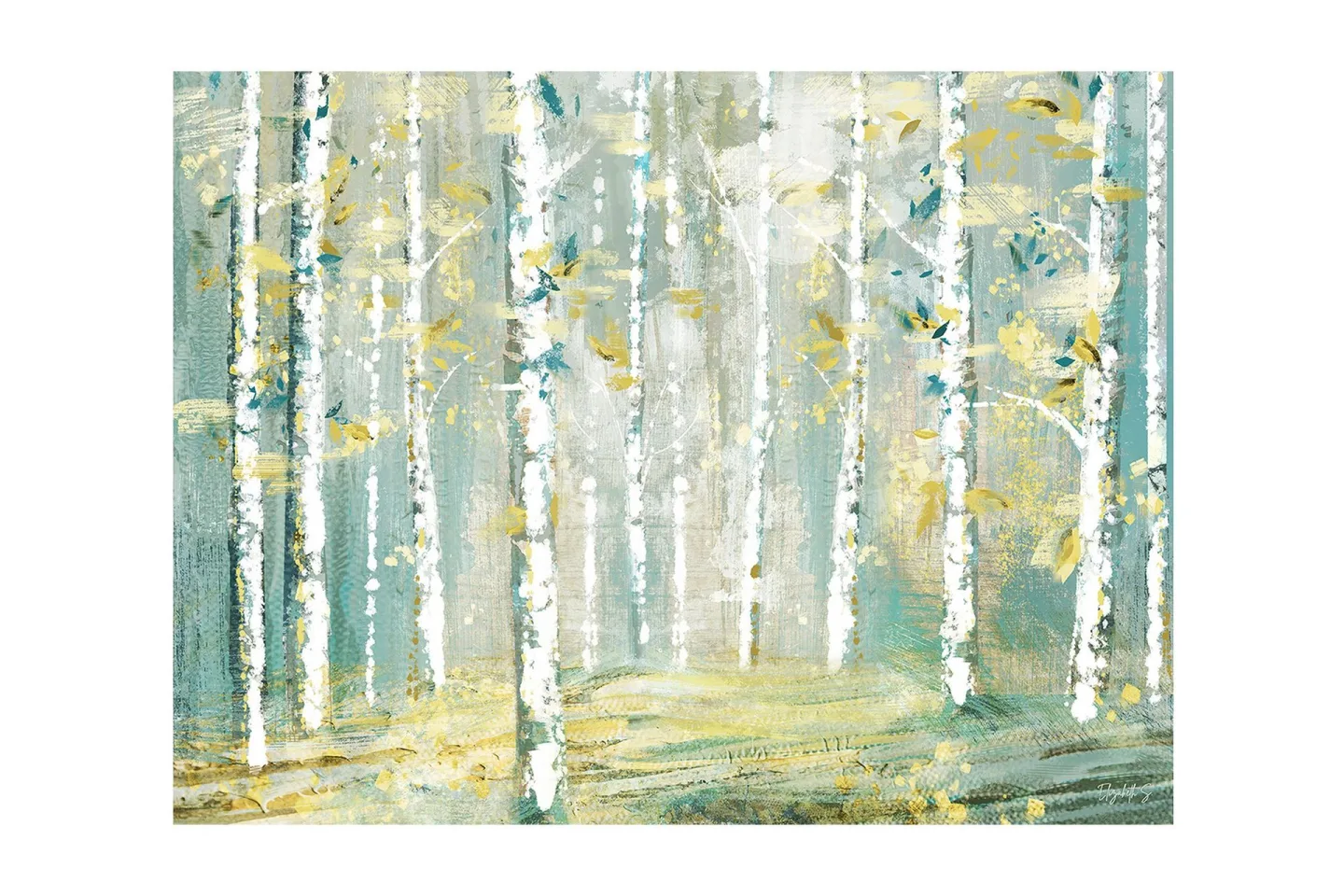 Canvastavla Abstract Forest - 80x120 cm