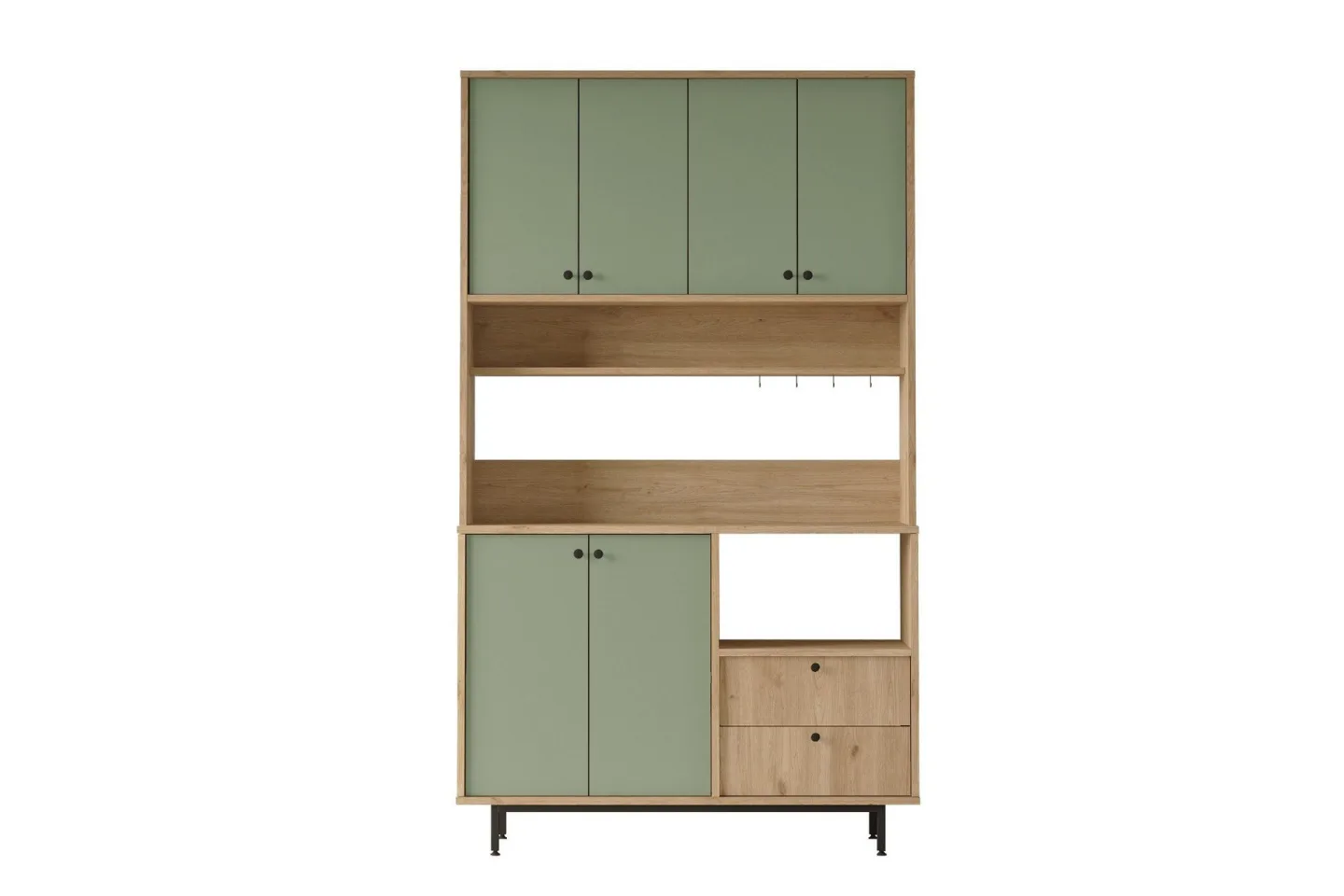 Donae Highboard - Ek/Grön