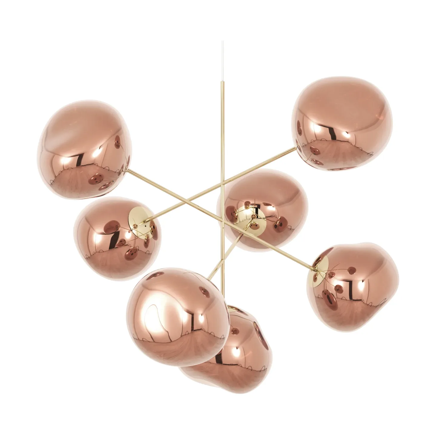Tom Dixon Melt Chandelier large Kronleuchter LED 196 cm Copper