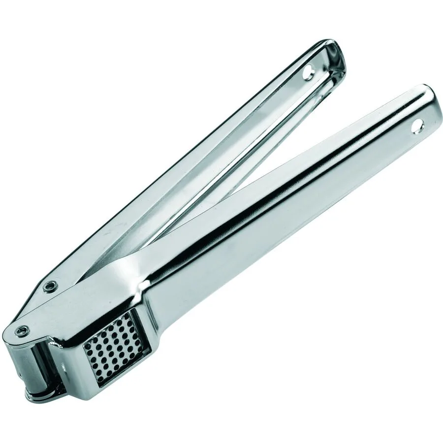 Knoblauchpresse Gefu chrom Edelstahl T 16.5 cm