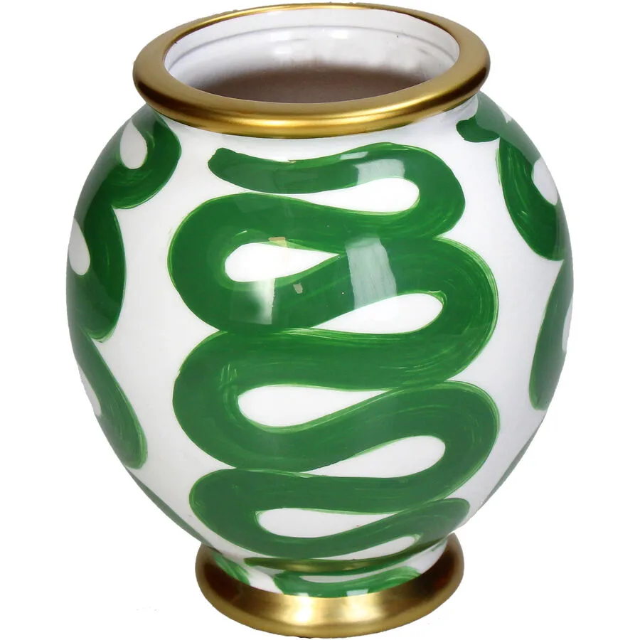Vase Myko Grün Porzellan 16 cm
