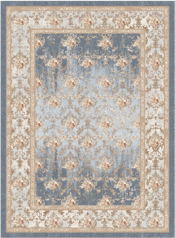 Wilton-teppe - Zafer (grå/beige) (Størrelse: 200 x 280 cm)