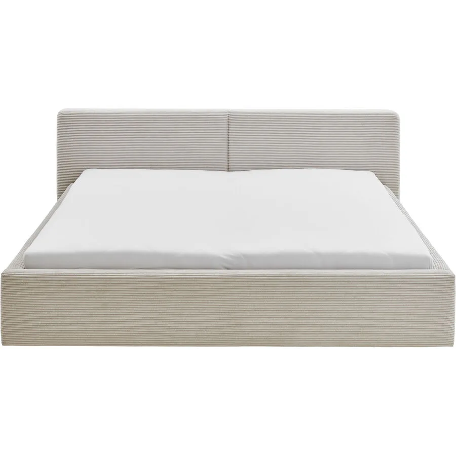 Bett Lois Beige Polyester 160 x 200 cm