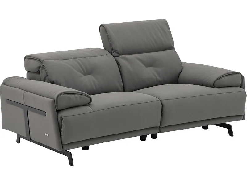 2er Sofa CAMPO DE FIORI SIENA Echtleder elefantgrau