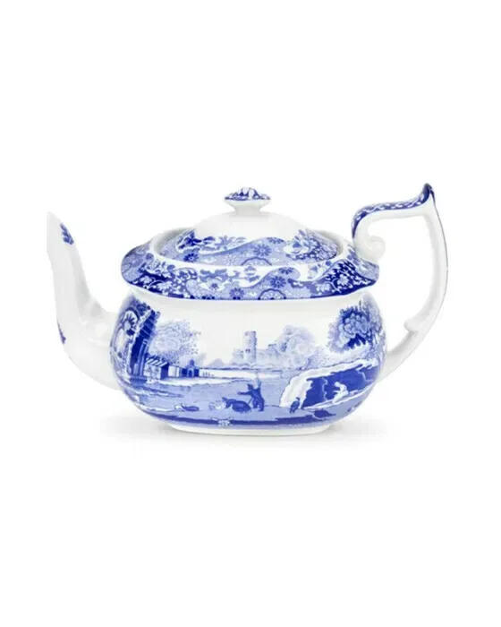Blue Italian Teapot Blue/White